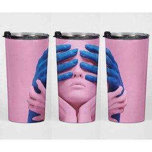 Artistic Guess Who Hot & Cold Stainless Steel Skinny Straight Tumbler  - 20 oz